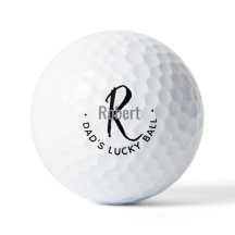 Cadeau met monogram voor hem: Vader zijn Lucky Gol
