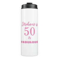 Cadeau met naam en monogram voor 50e verjaardag