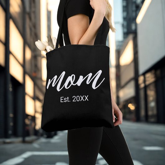 Cadeau met nieuwe moedertekst voor mama tote bag