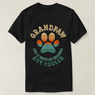 Cadeau met Opa Retro Pootafdruk T-shirt