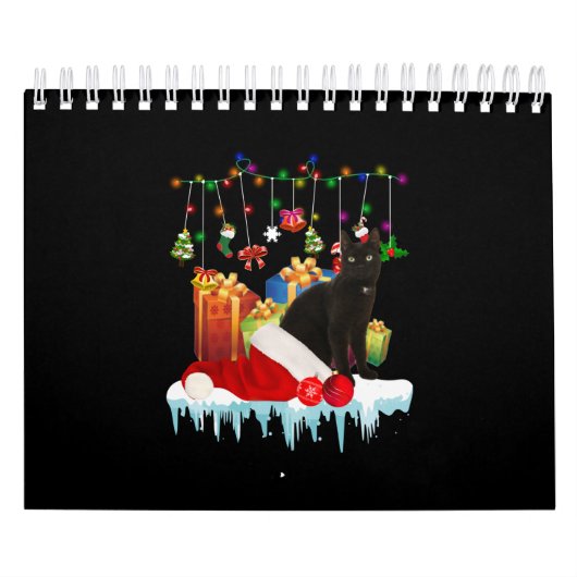 Cadeau met zwarte kat voor mijn kerstmis kalender (Hoes)