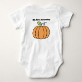 Cadeau|Mijn Eerste Halloween Lieve Pompoen Romper (Achterkant)