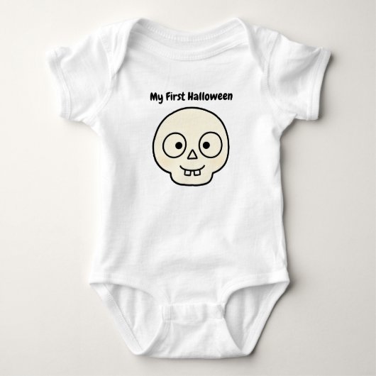 Cadeau|Mijn Eerste Halloween Schattig Skelet Romper (Voorkant)