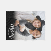Cadeau Moeder Foto Fleece Deken (Voorkant (Horizontaal))