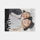 Cadeau Moeder Foto Fleece Deken (Voorkant (Horizontaal))