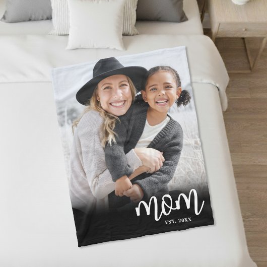 Cadeau Moeder Foto Fleece Deken