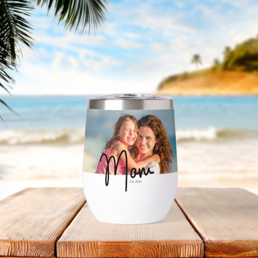 Cadeau Moeder Oprichtingsfoto (Strand (Gedraaid) )