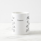 Cadeau-Mok Drums Musical Notes Koffiemok (Center)