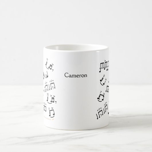 Cadeau-Mok Drums Musical Notes Koffiemok (Center)