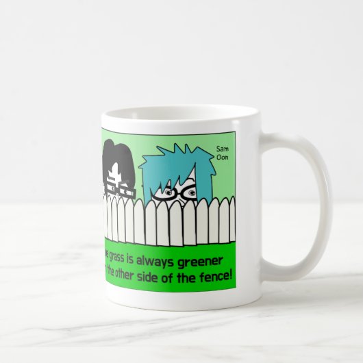 cadeau mok met leuke Koreaanse spreuk (Rechts)