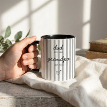 Cadeau mok voor aankondiging vader aan opa