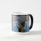 Cadeau Mok voor Baby Girl in Blue Dress (Voorkant rechts)