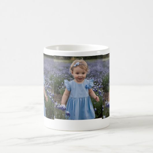 Cadeau Mok voor Baby Girl in Blue Dress (Center)
