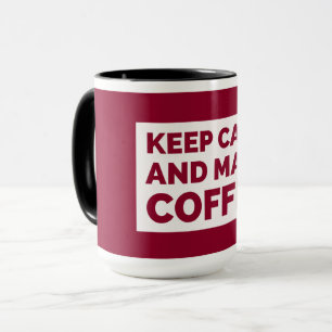 Cadeau mok voor koffieliefhebbers – Blijf kalm en 