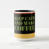 Cadeau mok voor koffieliefhebbers – Blijf kalm en (Midden)