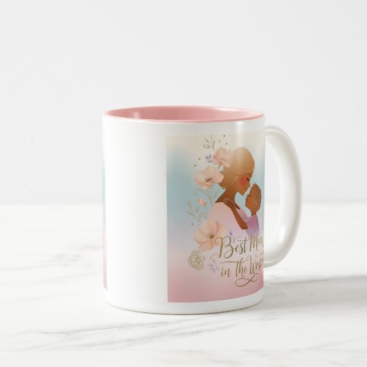 Cadeau Mok voor mama - Moederdag Cadeau - Beste ma (Voorkant rechts)