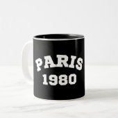 Cadeau Mok voor uw geliefde - Paris 1980 - (Voorkant links)