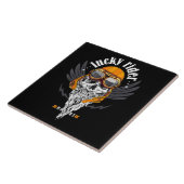 Cadeau motorfiets voor motorfietsen tegeltje (Zijkant)