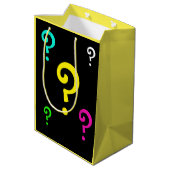 Cadeau Moyen-zak voor vragen Medium Cadeauzakje (Achterkant Gekanteld)
