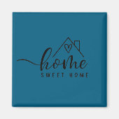 Cadeau Nieuw Huis - Thuis, Zoete Thuis Magneet (Voorkant)