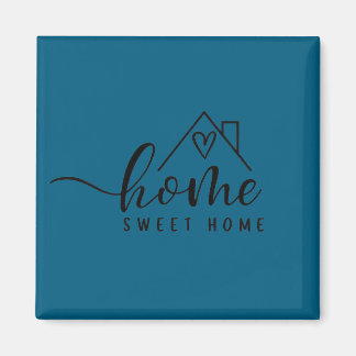 Cadeau Nieuw Huis - Thuis, Zoete Thuis Magneet