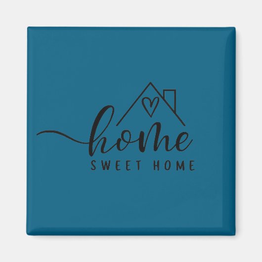 Cadeau Nieuw Huis - Thuis, Zoete Thuis Magneet (Voorkant)