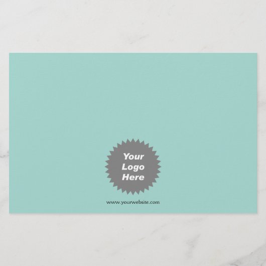 Cadeau nieuwe luxe producten elegant blauwgroen ui flyer (Achterkant)