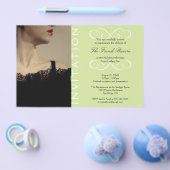 Cadeau nieuwe luxeproduct elegant mint-uitnodiging flyer (Enkel)