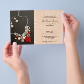 Cadeau nieuwe luxeproduct elegant roze uitnodiging flyer (Hand)