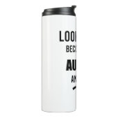 Cadeau nieuwe schrijver Funny Author School Afstud Thermosbeker (Gedraaid links)