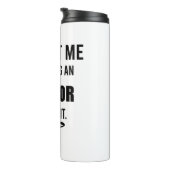 Cadeau nieuwe schrijver Funny Author School Afstud Thermosbeker (Geroteerd rechts)