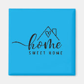 Cadeau Nieuwe Thuis - Thuis, Zoete Thuis Magneet (Voorkant)