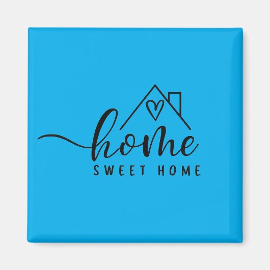 Cadeau Nieuwe Thuis - Thuis, Zoete Thuis Magneet (Voorkant)