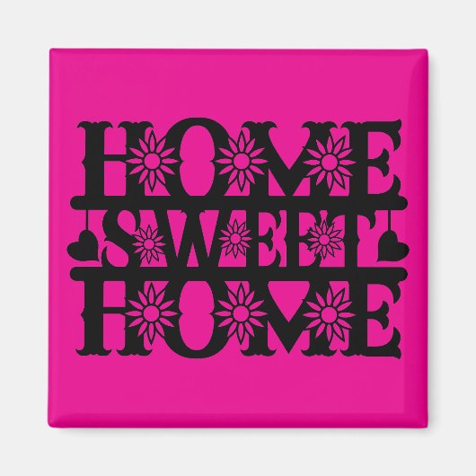 Cadeau Nieuwe Woning - Thuis, Zo Zoet Magneet (Voorkant)