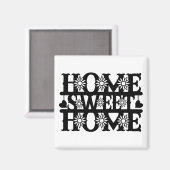 Cadeau Nieuwe Woning - Thuis, Zoete Thuis Magneet (Voorkant / Achterkant)