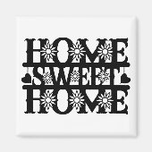 Cadeau Nieuwe Woning - Thuis, Zoete Thuis Magneet (Voorkant)