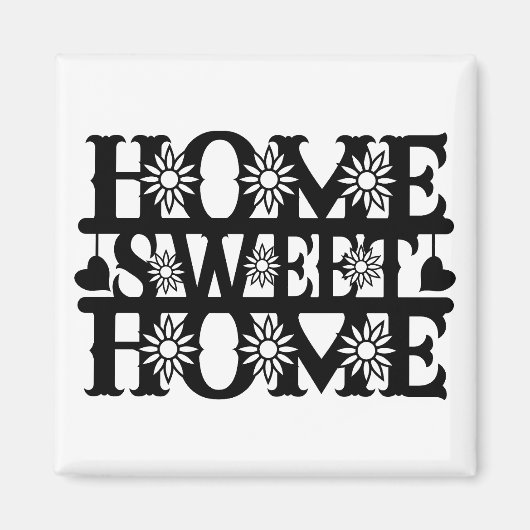 Cadeau Nieuwe Woning - Thuis, Zoete Thuis Magneet (Voorkant)