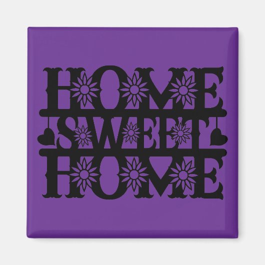 Cadeau Nieuwe Woning - Thuis, Zoete Thuis Magneet (Voorkant)