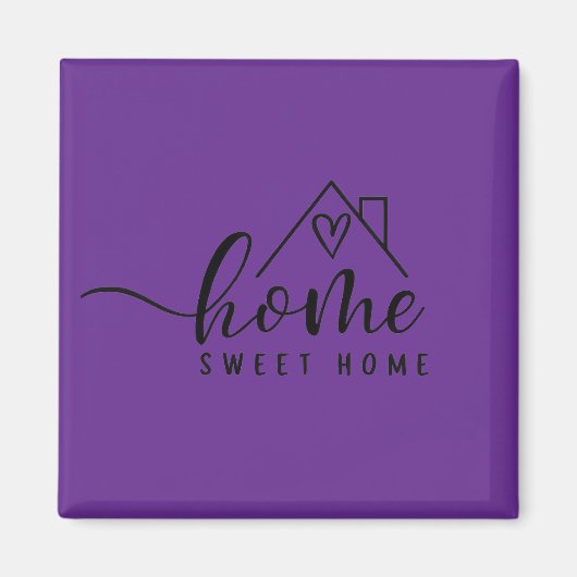 Cadeau Nieuwe Woning - Thuis, Zoete Thuis Magneet (Voorkant)