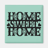 Cadeau Nieuwe Woonplaats - Thuis, Zoete Thuis Magneet (Voorkant)