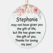 Cadeau of Life Keramisch Ornament (Links)