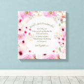 CADEAU - Oma-gedichten van kleinkinderen - MAATWER Canvas Afdruk (Insitu (Houten vloer))