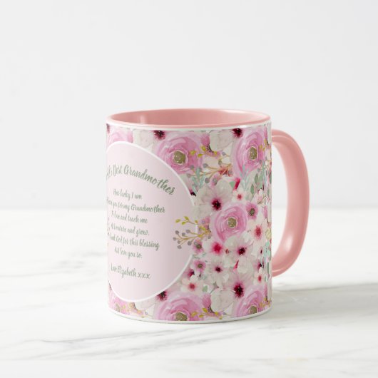 CADEAU - Oma Gedichten Van Kleinkinderen - MAATWER Mok (Voorkant rechts)