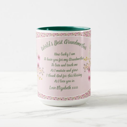 CADEAU - Oma-gedichten van kleinkinderen - MAATWER Mok (Midden)