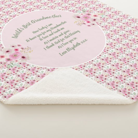 CADEAU - Oma-gedichten van kleinkinderen - MAATWER Sherpa Deken (3/4)