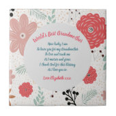 CADEAU - Oma-gedichten van kleinkinderen - MAATWER Tegeltje (Voorkant)