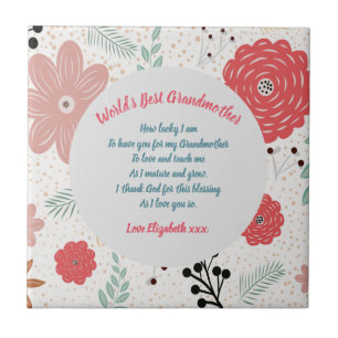 CADEAU - Oma-gedichten van kleinkinderen - MAATWER Tegeltje