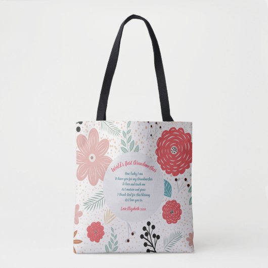 CADEAU - Oma Gedichten Van Kleinkinderen - MAATWER Tote Bag (Voorkant)