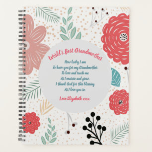 CADEAU - Oma Gedichten Van Kleinkinderen - OP MAAT Planner