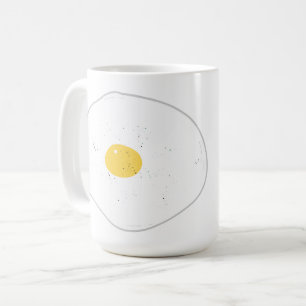 Cadeau Ontbijt met Gebakken Ei Zonder Omkeren Koffiemok